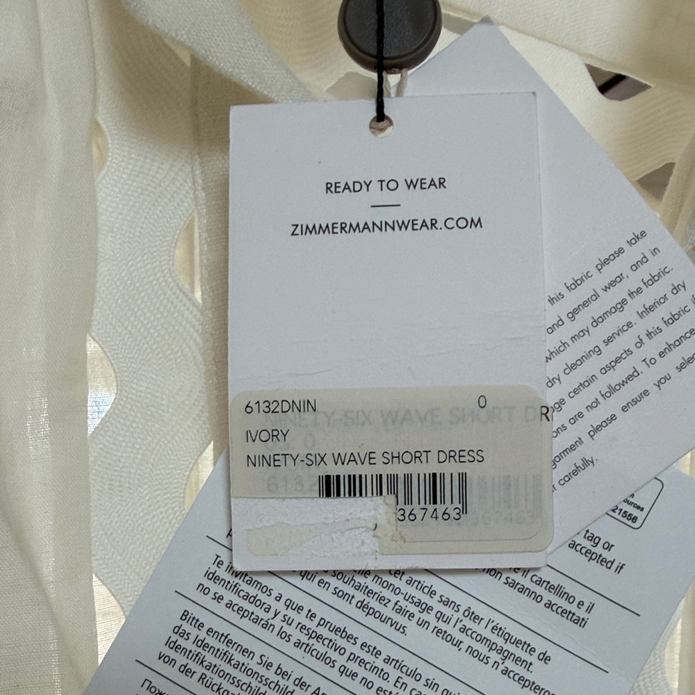 Zimmermann Ninty six wave short dress - Picture 7 of 16